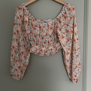 Floral crop top